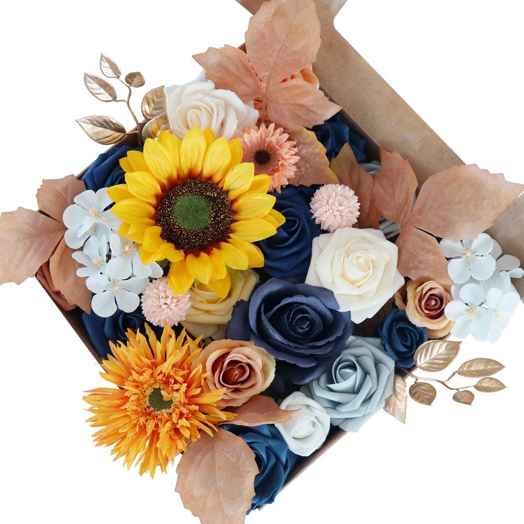 Autumn Wedding Champagne Simulation Flower Boxes  Figure 2